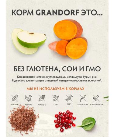 Grandorf Dry food for cats white fish and turkey 2 kg - Buy Online on GoSupps.com