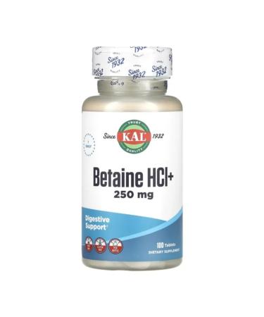 KAL Betain 250 mg pepsin for digestion 100 tiles