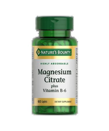 Nature's Bounty Magnesium citrate with vitamin B-6 60 pcs