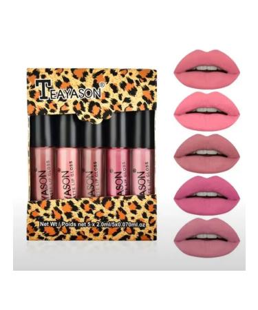 Goshopping Set of matte lipstick for lip