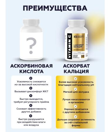 KONSTANTIN SHISHKOV Vitamin C calcium ascorbate 900mg Vitamin c - Buy Online on GoSupps.com