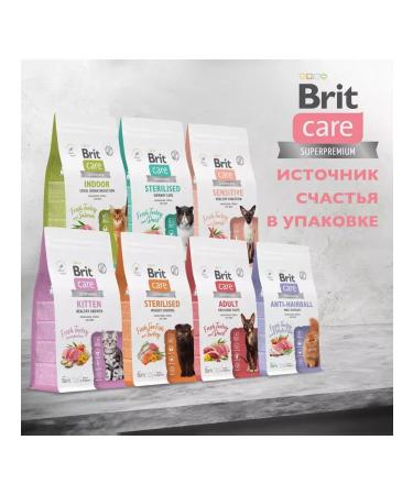 Brit Care Dry food with turkey for sterilized cats - Buy Online on GoSupps.com