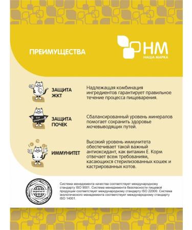 OUR BRAND Feed for sterilized and castrated cats 10kg - Buy Online on GoSupps.com