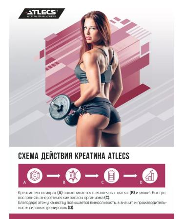 Atlecs Creatine monohydrate powder 250g Creatine monohydrate - Buy Online on GoSupps.com