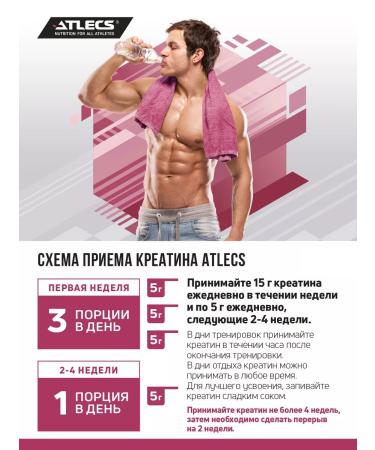 Atlecs Creatine monohydrate powder 250g Creatine monohydrate - Buy Online on GoSupps.com