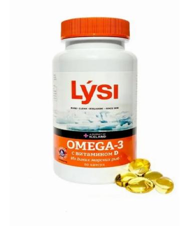 Lysi Fox Omega-3 Vitamin D 1000IU caps. No. 60 - Buy Online on GoSupps.com