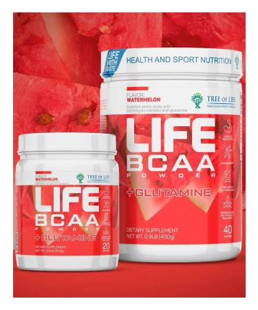 Tree of Life BCAA + Glutamine 400 g watermelon - Buy Online on GoSupps.com