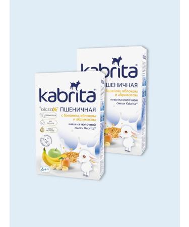 Kabrita Wheat porridge with a banana apple and abr. from 6 months 180 g 2pcs