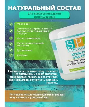 Alganika Anti-cellulite cream gel Sea Foam 250 ml - Buy Online on GoSupps.com