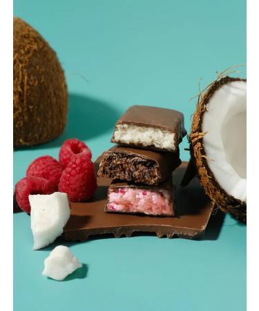 Sporty Coconut bars without sugar assorted 12 pcs - Buy Online on GoSupps.com