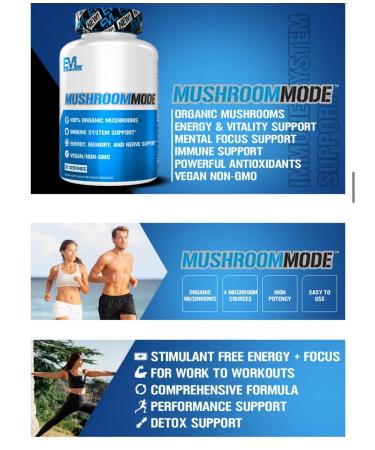 iherb Mushroomode mushroom mixture hedgehog cordyceps reish - Buy Online on GoSupps.com