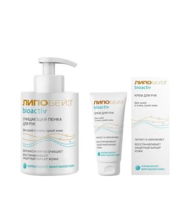 Lipobase Set bioactive 2V1 foam for hand+hand cream