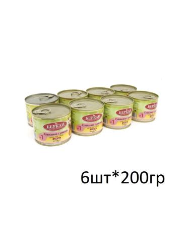 Berkley Canned food for dogs No. 1 beef with rice 200g*6pcs