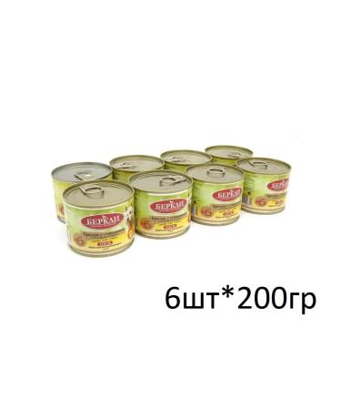 Berkley Canned food for dogs 6 rabbit beef pepper 200g*6pcs