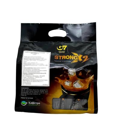 Trung Nguyen G7 Vietnamese soluble coffee Strong X2 3B1 sticks 24pcs 25g - Buy Online on GoSupps.com