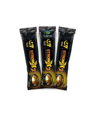 Trung Nguyen G7 Vietnamese soluble coffee Strong X2 3B1 sticks 24pcs 25g - Buy Online on GoSupps.com