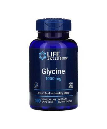 Life extension Glycine 1000 mg 100 vegetarian capsules