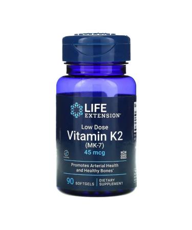 Life extension Vitamin K2 (MK-7) 45 g 90 capsules
