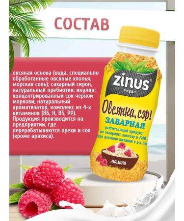 Zinus Oatmeal raspberries 250 gr 6 pcs - Buy Online on GoSupps.com