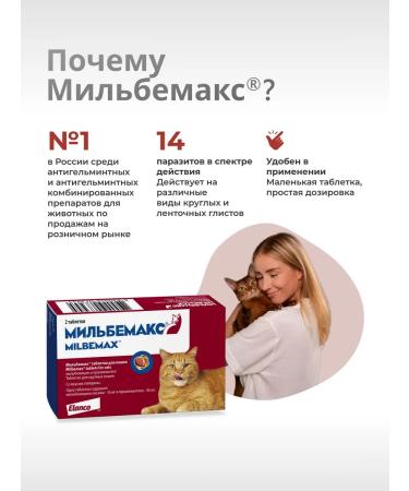Elanco Milbemax for cats 2 tablets. 16 40 mg - Buy Online on GoSupps.com