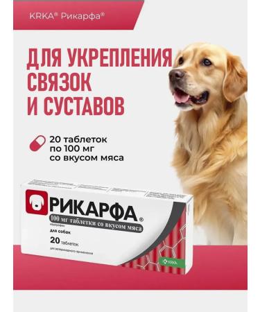 KRKA Ricorf tablets with the taste of meat 100 mg No. 20