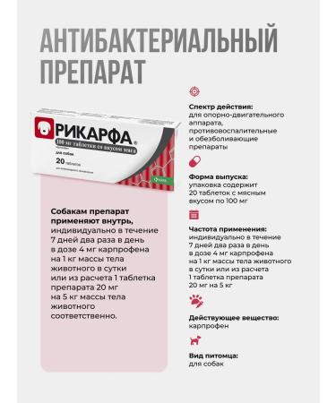 KRKA Ricorf tablets with the taste of meat 100 mg No. 20 - Buy Online on GoSupps.com