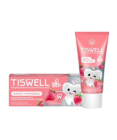 TISWELL Baby toothpaste from caries and plaque without fluorine 1 year 60g - Buy Online on GoSupps.com