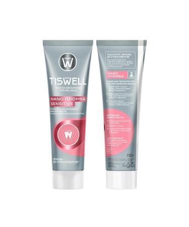 TISWELL Toothpaste whitening with fluorine for sensitive teeth - Buy Online on GoSupps.com