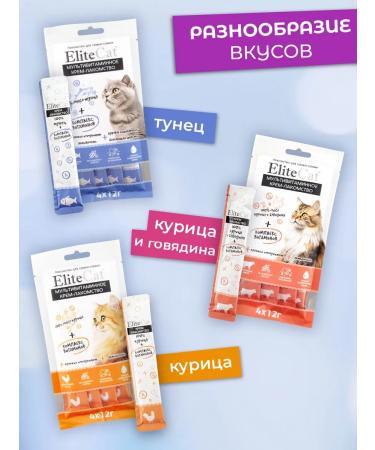ELITECAT Multivitamin cream mix 4x12gr komtkh3 - Buy Online on GoSupps.com