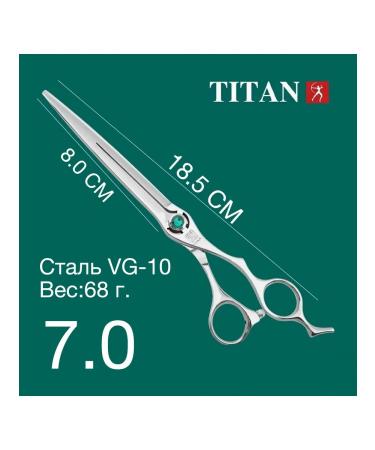 TITAN Hairdresser scissors 7.0 from Japanese steel VG-10