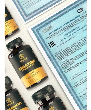 MISHIDO Creatin Monohydrate Creacore 240 capsules - Buy Online on GoSupps.com