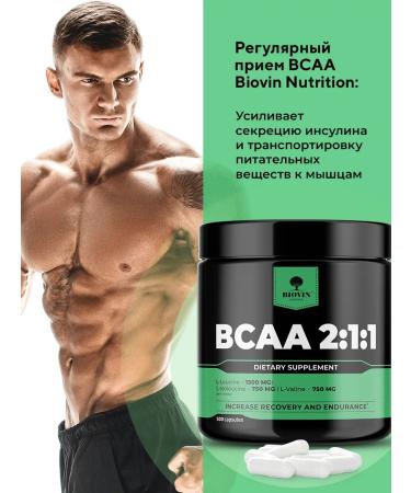 BIOVIN BCAA capsules BCAA 2 1 1 amino acids 500 caps sports power - Buy Online on GoSupps.com