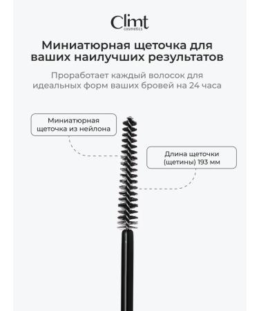 CLIMTCOSMETICS Eyebrow gel fixing transparent set 2 pcs - Buy Online on GoSupps.com