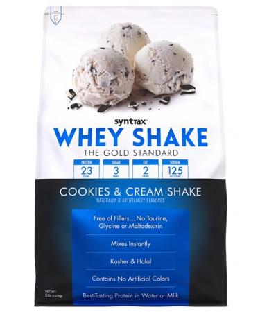 SYNTRAX Protein Whey Shake 2270 g cookies and cream - Buy Online on GoSupps.com