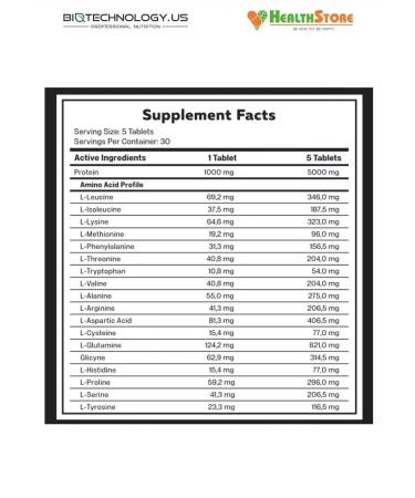 BiotechnologyUS Amino Tech 150Tab (grenade) amino acids in the tablet complex - Buy Online on GoSupps.com