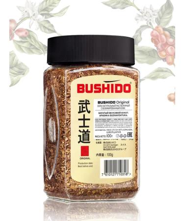 Soluble Bushido Original coffee 100 g Gift - Buy Online on GoSupps.com