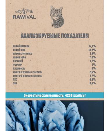 Rawival Dry food for cats salmon and herring 0.4 kg - Buy Online on GoSupps.com