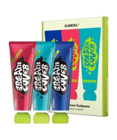 Kundal Set of Breath Cover toothpastes