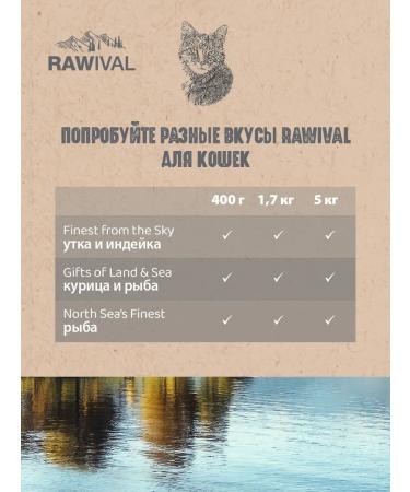 Rawival Dry food for sterilized cats duck and turkey 1.7 kg - Buy Online on GoSupps.com
