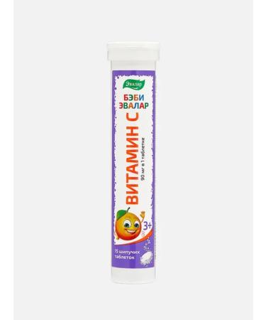 Evalar Baby vitamin C 90 mg