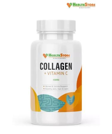 HealthStore Collagen + Vitamin with 90 collagen in capsules vitamin C