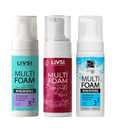 LIVSI A set of foam for disinfection and cleansing the skin of the arms and legs