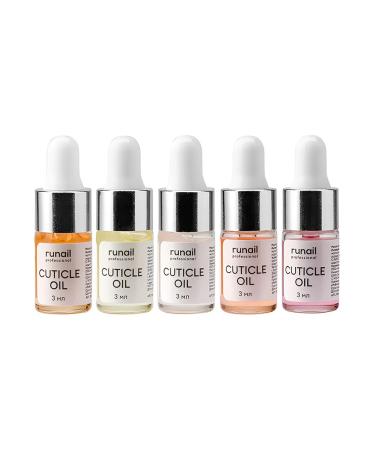 Runail A set of nail oils and cuticles with a pipette