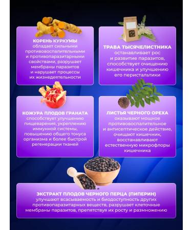 Phytoscience Parasicaps Antiparasitic complex for cleansing the body - Buy Online on GoSupps.com