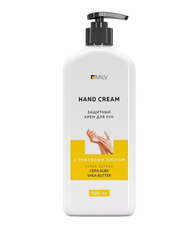 MILV Protective hand cream with bee wax. 500 ml - Buy Online on GoSupps.com