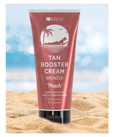 MILV PEACH Tanning Booster Cream with Bronzer for Solarium and Sun Use - Buy Online on GoSupps.com