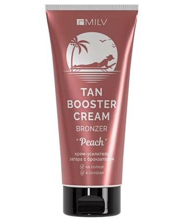 MILV PEACH Tanning Booster Cream with Bronzer for Solarium and Sun Use - Buy Online on GoSupps.com