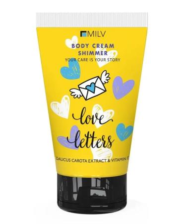 MILV Cream shine moisturizer for the body with a shimmer "Coconus-ananas"