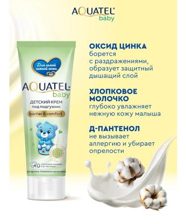 Aquatel Children's cream-barrier to a diaper with D-panthenol 2x75 ml - Buy Online on GoSupps.com