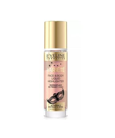 EVELINE Liquid shimmer for the face and body tone 02 Rose Gold 30 ml